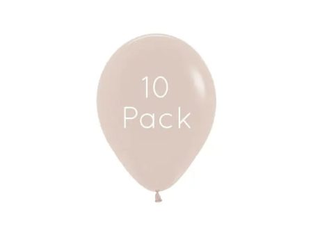 White Sand Mini Balloons - 10 Pkt Online Hot Sale