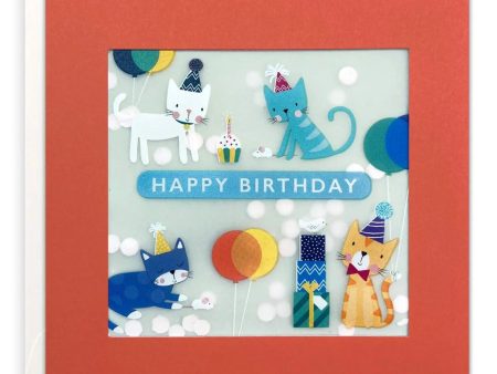 James Ellis Happy Birthday Cats Shakies Card Online now