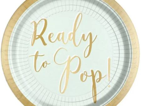 Ready to Pop Baby Shower Plates - Dinner 8 Pkt Online