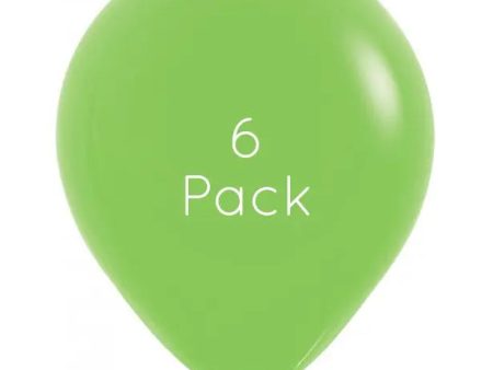 45cm Lime Green Giant Balloons - 6 Pkt Online Hot Sale