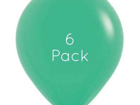 45cm Fashion Green Giant Balloons - 6 Pkt Online Sale