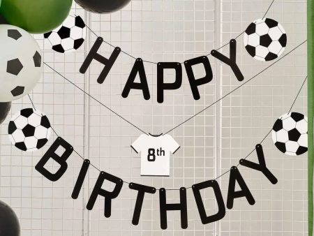 Ginger Ray Customisable Happy Birthday Football Bunting For Discount