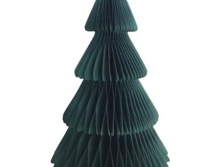 Green Christmas Tree Honeycomb Decoration - 35cm For Sale