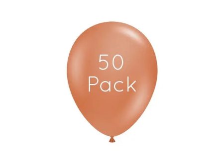 Burnt Orange Mini Balloons - 50 Pkt Online Sale