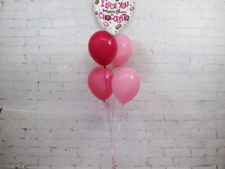 I Love You More Than Chocolate Balloon Bouquet on Sale