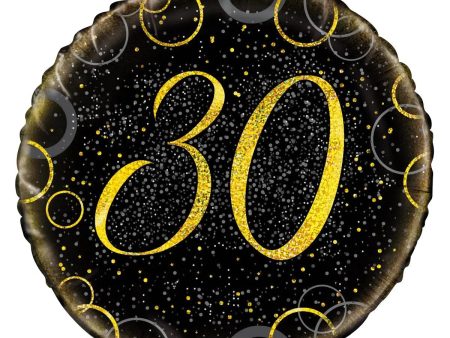 Glitz Gold 30th Birthday Foil Balloon Online