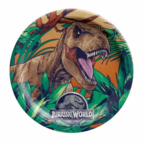 Jurassic Into the Wild Plates - Dinner 8 Pkt on Sale