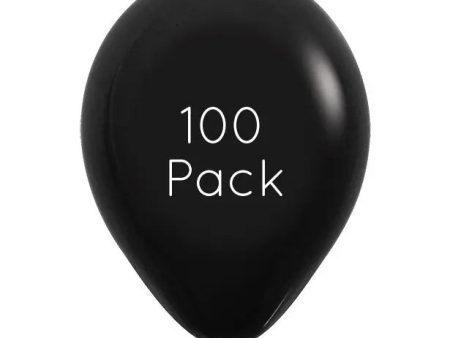 Black Balloons - 100 Pkt Supply