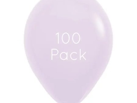 Pastel Matte Lilac Balloons - 100 Pkt on Sale