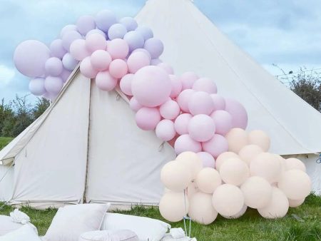 Ginger Ray Luxe Pastel Pink & Purple Balloon Arch Kit Supply