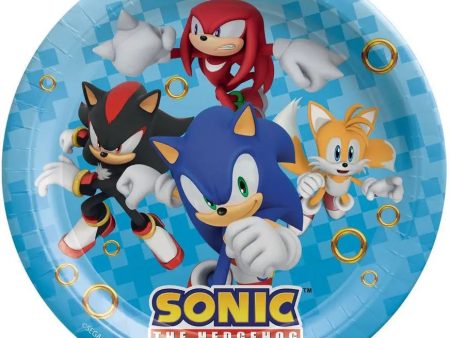 Sonic the Hedgehog Plates - Dinner 8 Pkt Sale