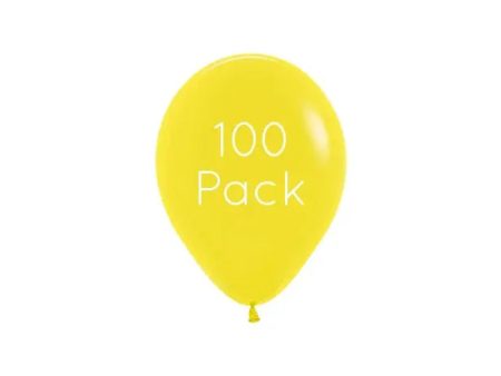 Yellow Mini Balloons - 100 Pkt Hot on Sale