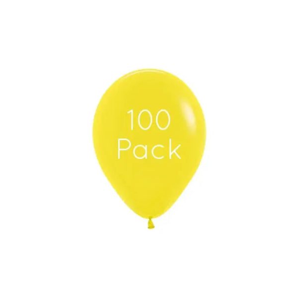 Yellow Mini Balloons - 100 Pkt Hot on Sale