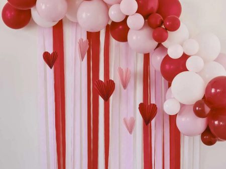 Ginger Ray Red & Pink Balloon Arch Party Backdrop For Cheap