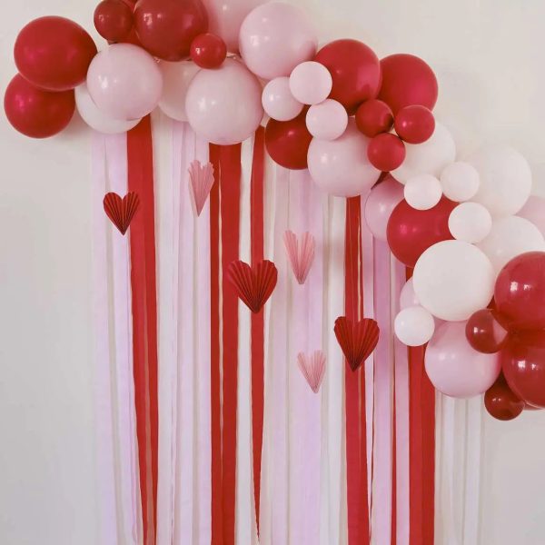 Ginger Ray Red & Pink Balloon Arch Party Backdrop For Cheap