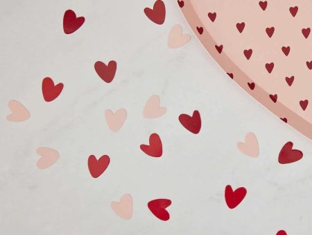 Ginger Ray Pink and Red Biodegradable Heart Confetti on Sale