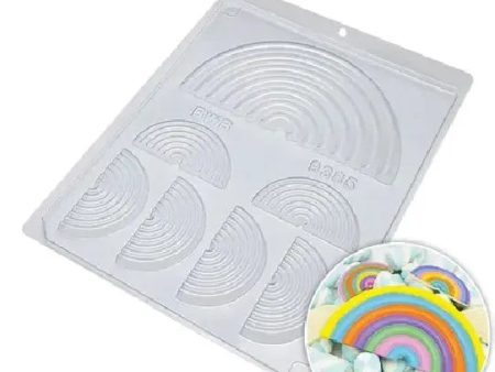 Rainbow Plastic Candy Mould #9385 Online Sale