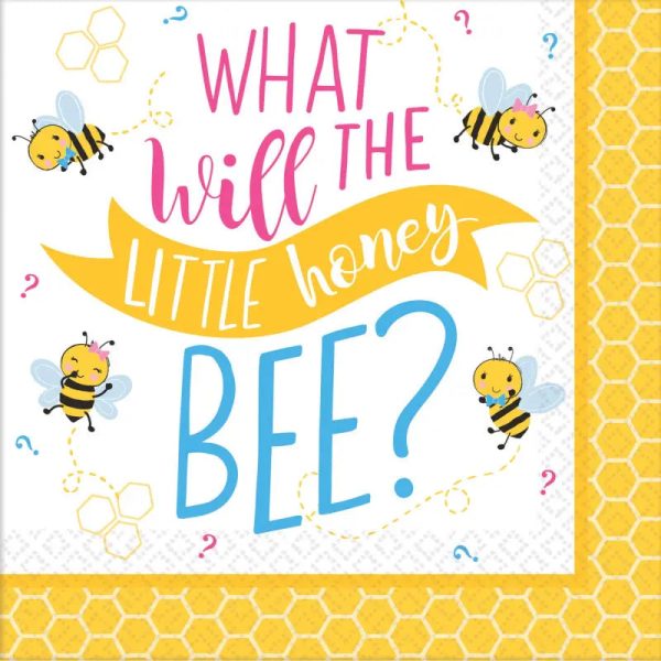 What Will It Bee? Napkins - Beverage 16 Pkt Online Hot Sale