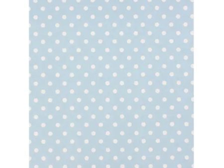 Blue Polka Dots Folded Gift Wrap For Discount