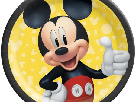 Mickey Mouse Forever Plates - Dinner 8 Pkt For Cheap