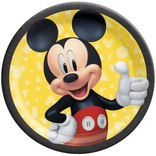 Mickey Mouse Forever Plates - Dinner 8 Pkt For Cheap