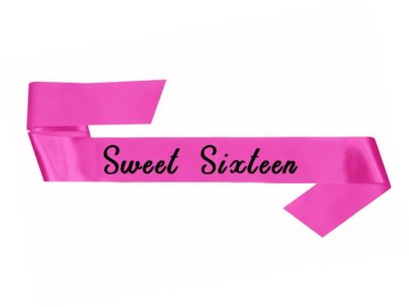 Sweet Sixteen Sash Hot on Sale