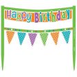 Citrus Dot Happy Birthday Cake Banner For Discount