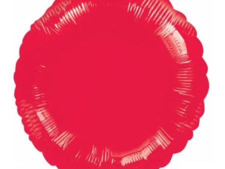 Metallic Red Round Foil Balloon Supply