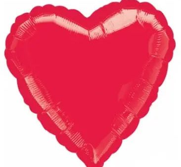 Metallic Red Heart Foil Balloon Cheap