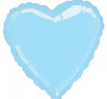 Pastel Blue Heart Foil Balloon Supply