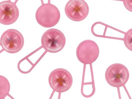 Pink Mini Baby Rattles - 24 Pack Hot on Sale