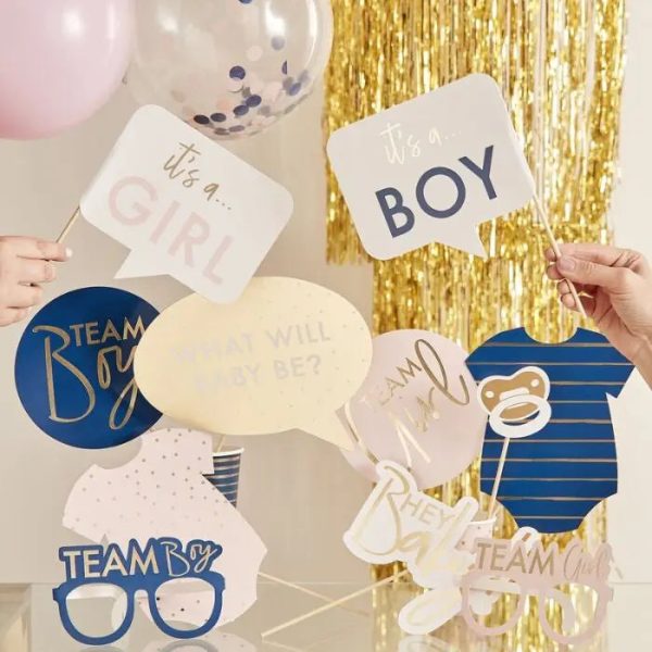 Ginger Ray Gender Reveal Photo Props Supply