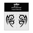 Māori Facial Stencils - 2 Pack Online Hot Sale