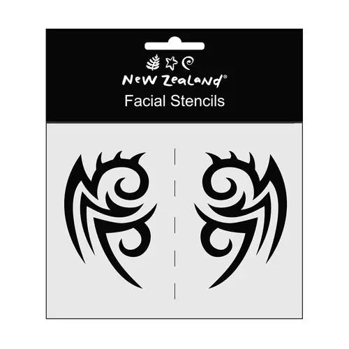 Māori Facial Stencils - 2 Pack Online Hot Sale