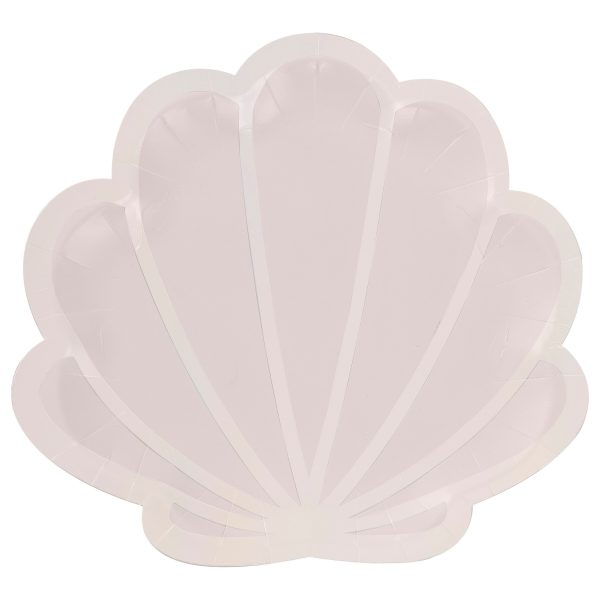 Ginger Ray Mermaid Shell Plates - 8 Pkt Online now