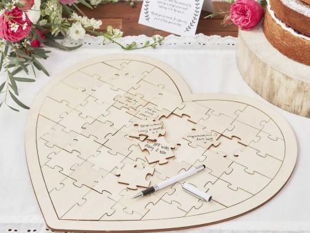 Ginger Ray Jigsaw Wedding Guest Book Alternative For Sale