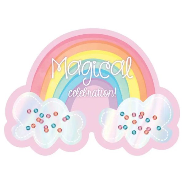 Magical Rainbow Invitations - 8 Pkt For Sale