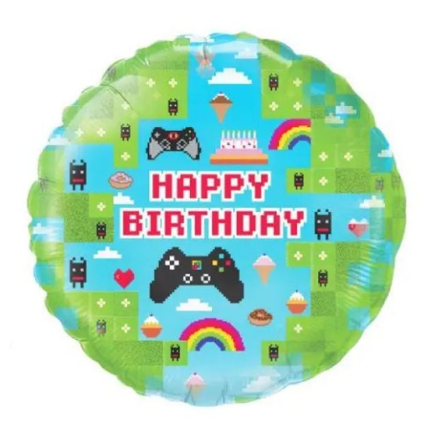 Gaming Controller Holographic Birthday Foil Balloon For Discount