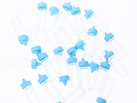 Blue Mini Baby Bottles - 24 Pkt For Cheap