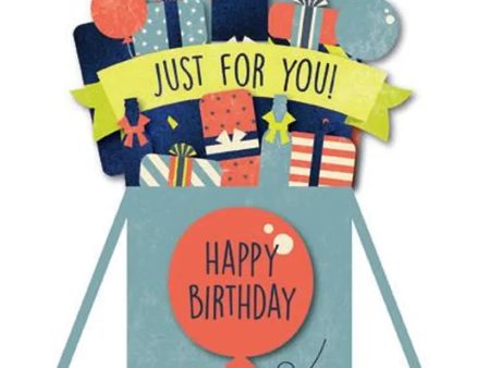 Party Icons Birthday Card - Paper Pop up Card Hot on Sale