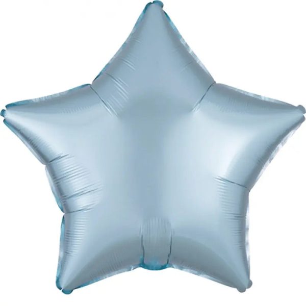 Satin Luxe Pastel Blue Star Foil Balloon For Discount