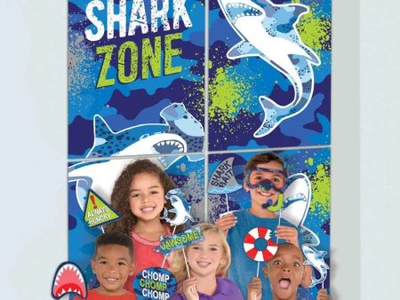 Shark Birthday Scene Setter and Photo Props For Cheap