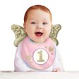 Winged Pink 1st Birthday Bib Online