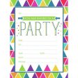 Geometric Party Invitations - 20 Pkt Sale