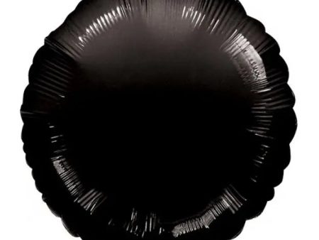 Metallic Black Round Foil Balloon Online