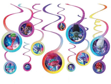 Trolls World Tour Hanging Swirl Decorations Cheap