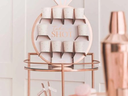 Ginger Ray Rose Gold Hen Party Shot Wall For Discount