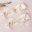 Ginger Ray Floral Hen Party Bridesmaid Sashes - Pack of 2 on Sale