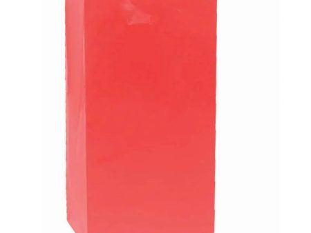 Apple Red Party Bags 13cm x 25cm - 12 Pkt on Sale