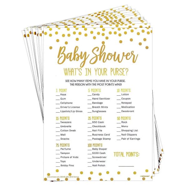 What s In Your Purse Baby Shower Game Online now